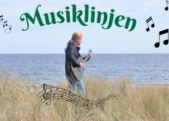 Man spelar gitarr