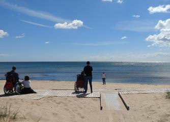 En strand på sommaren